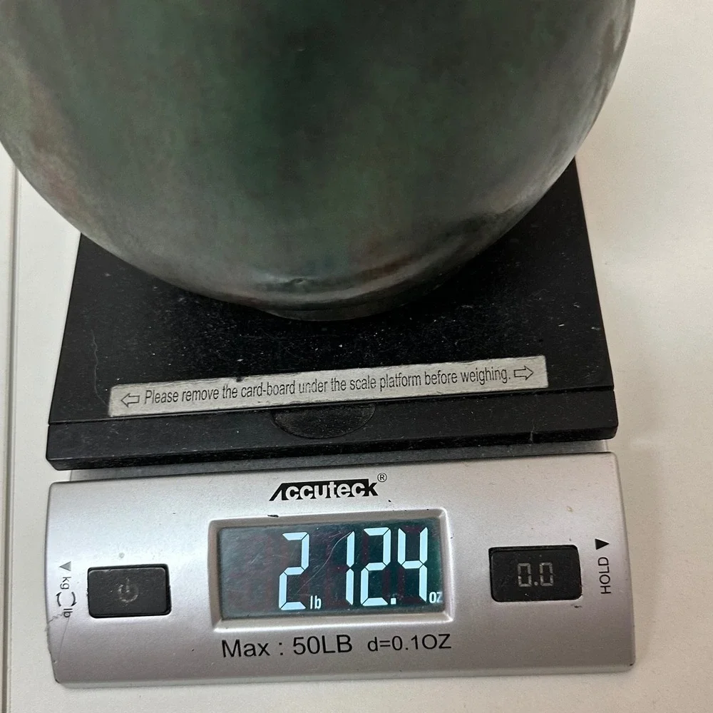 Jasba Keramik West German Art Pottery Ewer Pitcher Green Matte Glaze 1545B 10in